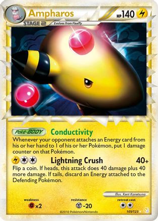 Ampharos (Prime) (105) Holofoil - HeartGold & SoulSilver