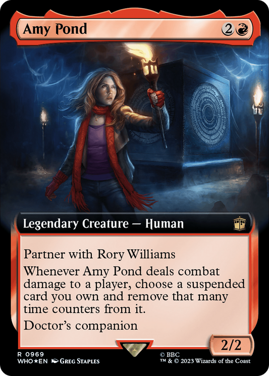Amy Pond (Extended Art) (969) Surge Foil - Doctor Who