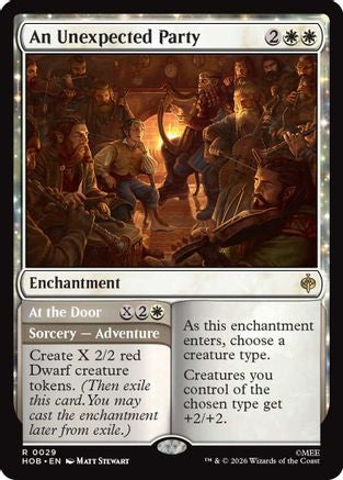 An Unexpected Party // At the Door (029) Foil - The Hobbit