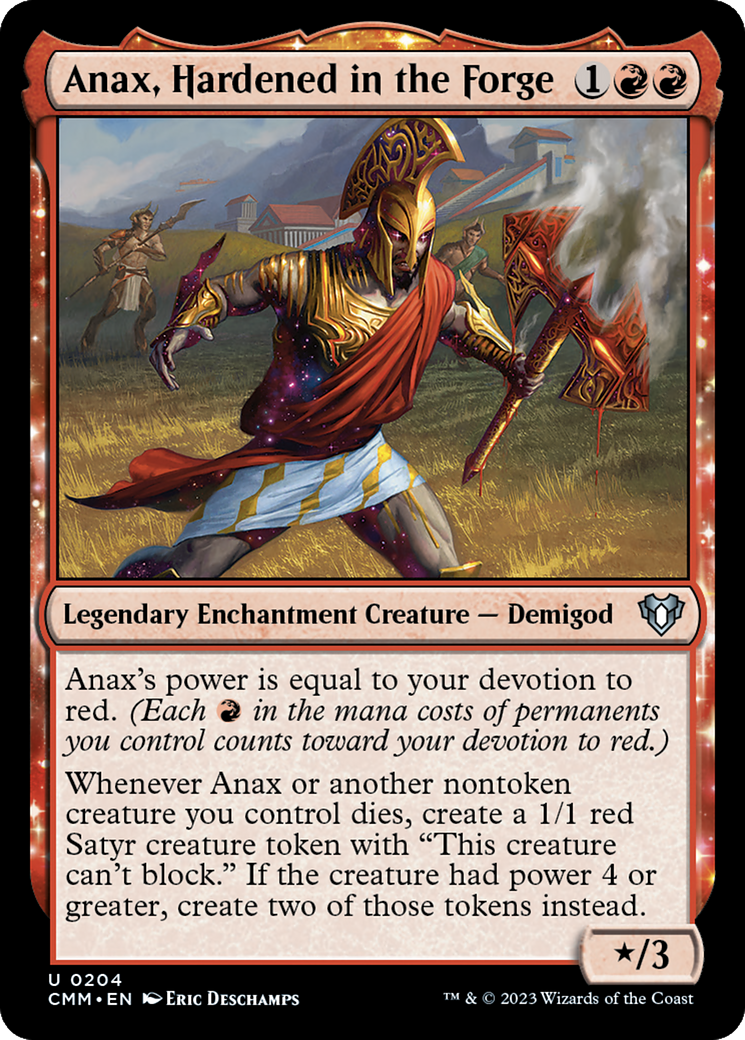 Anax, Hardened in the Forge (204) Foil - Commander Masters