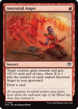 Ancestral Anger (106) Foil - Secrets of Strixhaven
