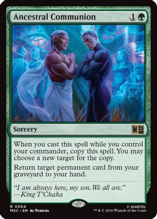 Ancestral Communion (064) - Commander: Marvel Super Heroes