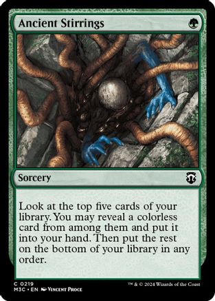 Ancient Stirrings (219) Ripple Foil - Commander: Modern Horizons 3