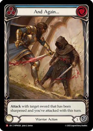 And Again... (Extended Art) (MPW028) Rainbow Foil - Mastery Pack Warrior