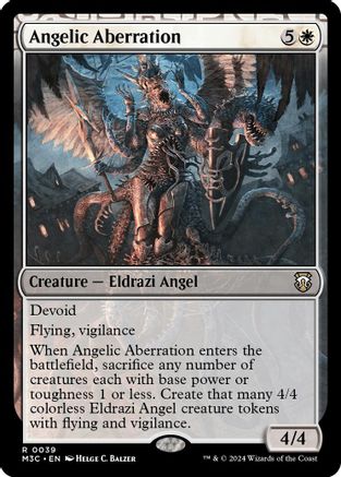 Angelic Aberration (039) Ripple Foil - Commander: Modern Horizons 3