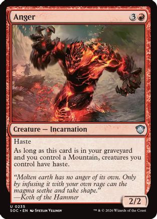 Anger (235) - Commander: Secrets of Strixhaven