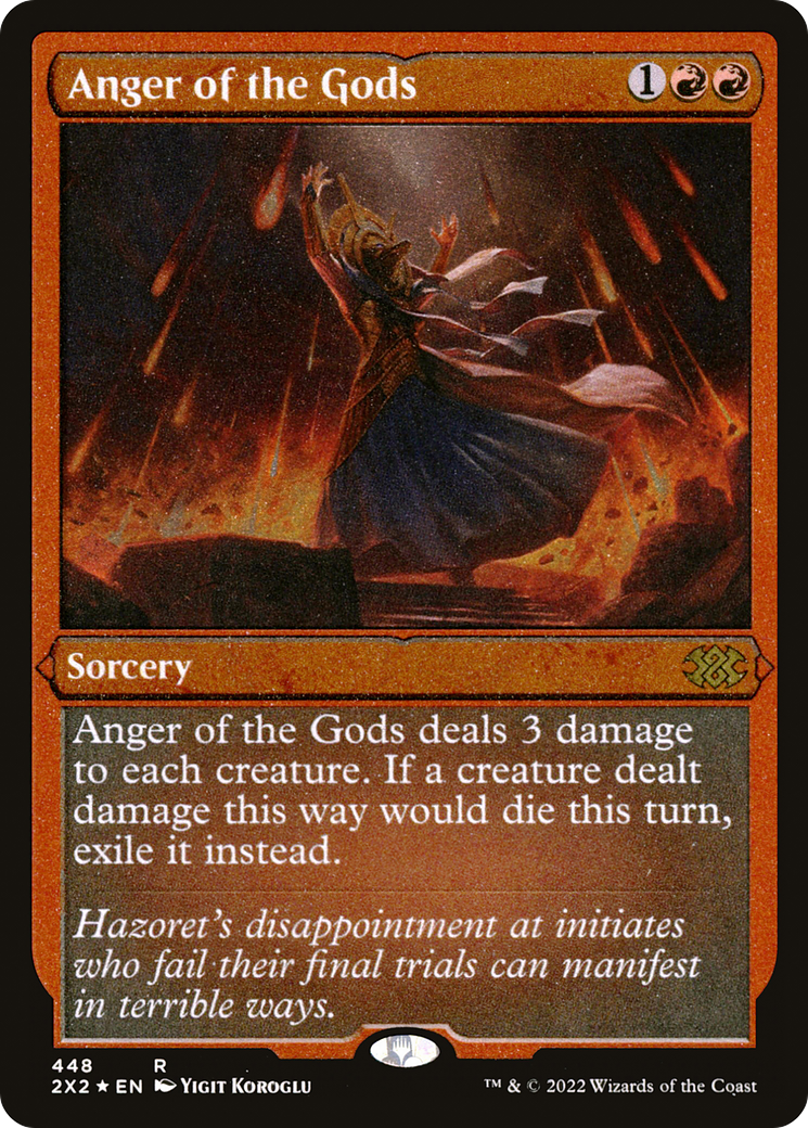 Anger of the Gods (448) Etched Foil - Double Masters 2022