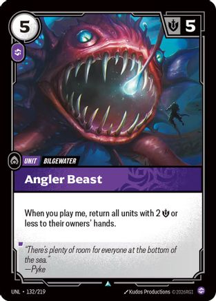Angler Beast (132) Foil - Unleashed