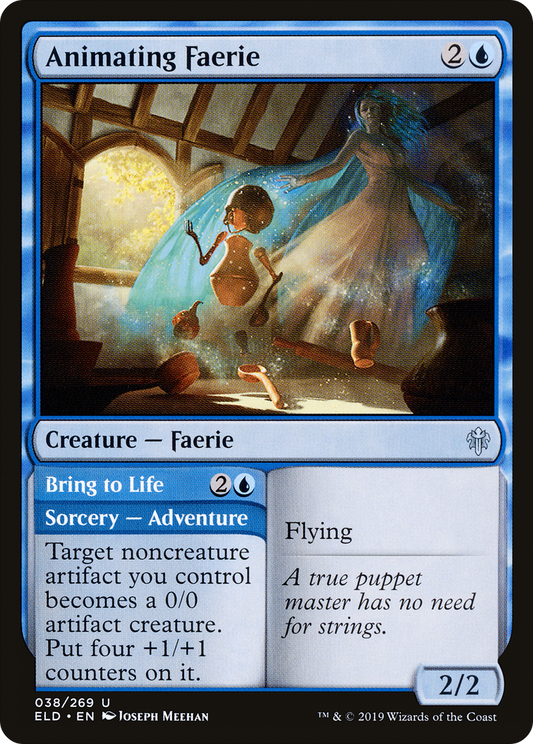 Animating Faerie // Bring to Life (038) - Throne of Eldraine Foil