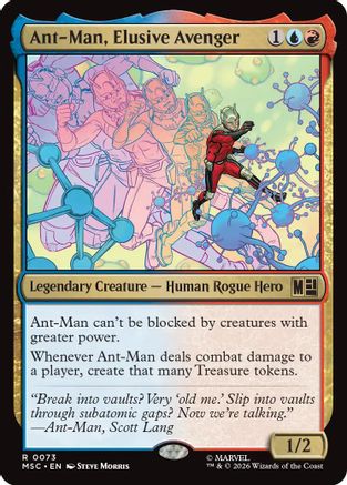 Ant-Man, Elusive Avenger (073) Foil - Commander: Marvel Super Heroes