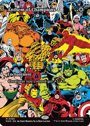 Anthem of Champions (085) Foil - Marvel Universe