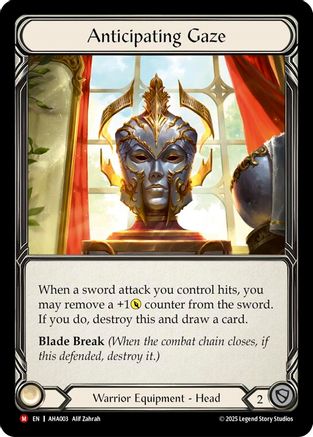 Anticipating Gaze (AHA003) Rainbow Foil - Armory Deck Origins: Hala