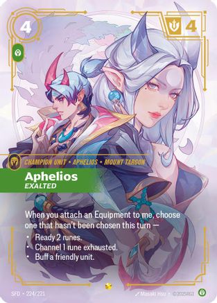 Aphelios – Exalted (Overnumbered) (224) Foil - Spiritforged