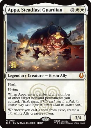 Appa, Steadfast Guardian (Prerelease) (010) Foil - Avatar: The Last Airbender
