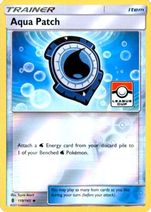 Aqua Patch (League Cup) (119) Reverse Holofoil - League & Championship Cards