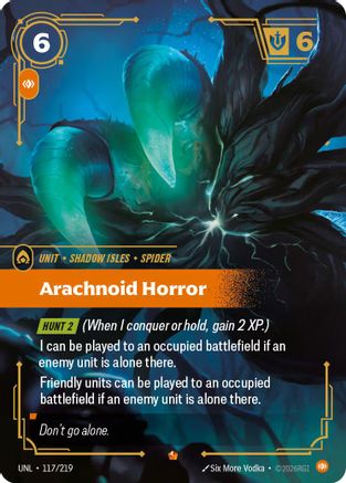 Arachnoid Horror (117) Foil - Unleashed