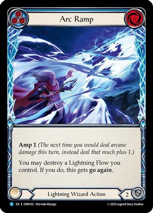 Arc Ramp (Blue) (OMN102) Rainbow Foil - Omens of the Third Age