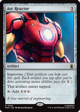 Arc Reactor (243) Foil - Marvel Super Heroes