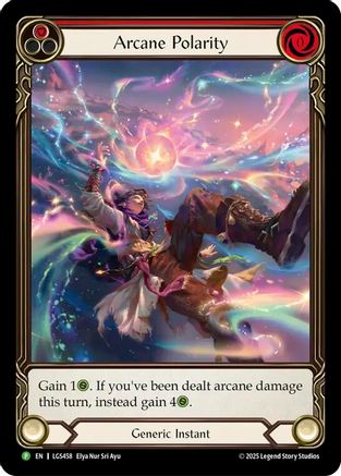 Arcane Polarity (Extended Art) (LGS458) Rainbow Foil - Flesh and Blood: Promo Cards