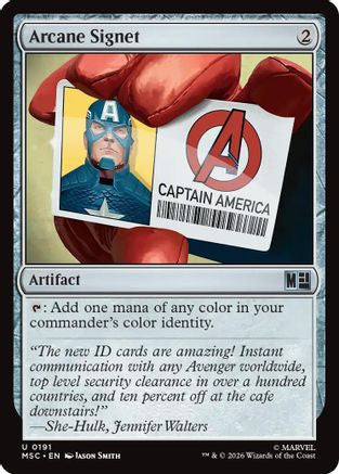 Arcane Signet (191) Surge Foil - Commander: Marvel Super Heroes