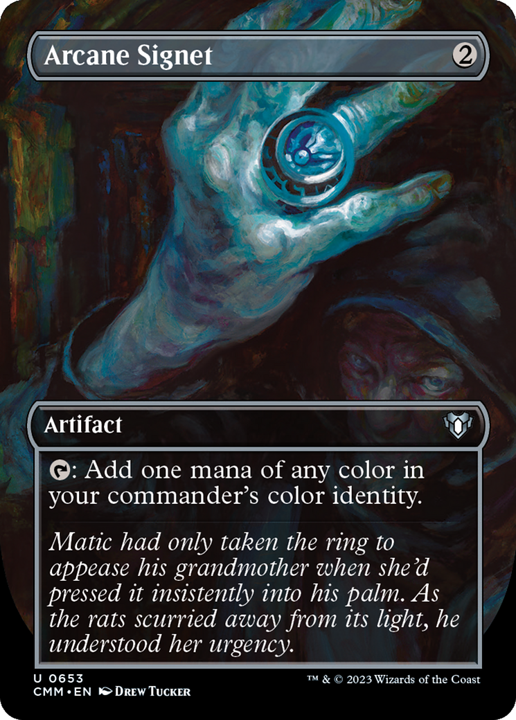 Arcane Signet (Borderless) (653) - Commander Masters