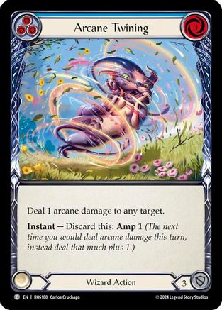 Arcane Twining (Blue) (ROS188) Rainbow Foil - Rosetta
