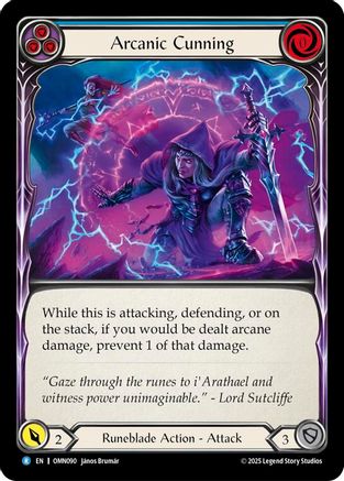 Arcanic Cunning (Blue) (OMN090) Rainbow Foil - Omens of the Third Age