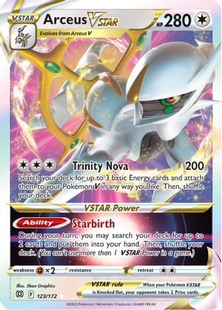 Arceus VSTAR (123) Holofoil - Brilliant Stars
