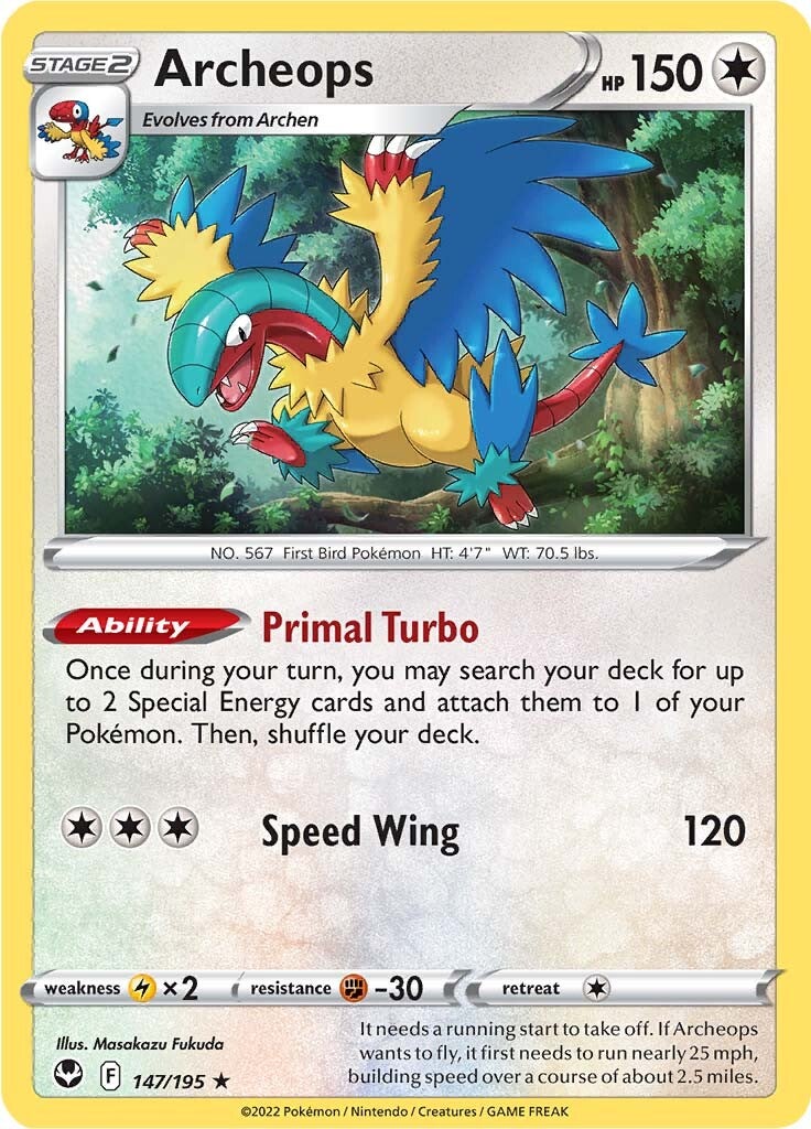 Archeops (147) Holofoil - Silver Tempest