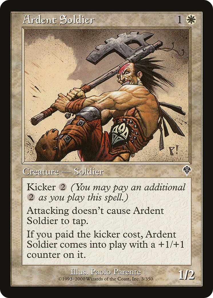 Ardent Soldier (003) Foil - Invasion