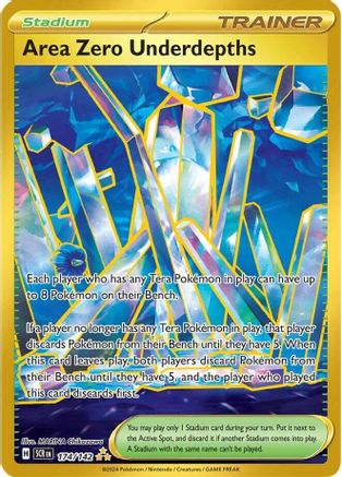 Area Zero Underdepths (Gold) (174) Holofoil - Stellar Crown