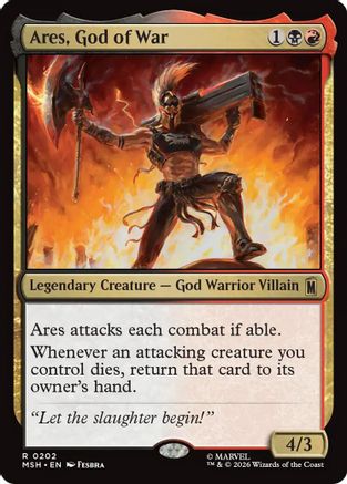 Ares, God of War (202) Foil - Marvel Super Heroes