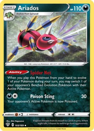 Ariados (103) Reverse Holofoil - Darkness Ablaze