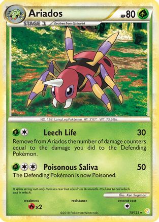 Ariados (15) Reverse Holofoil - HeartGold & SoulSilver