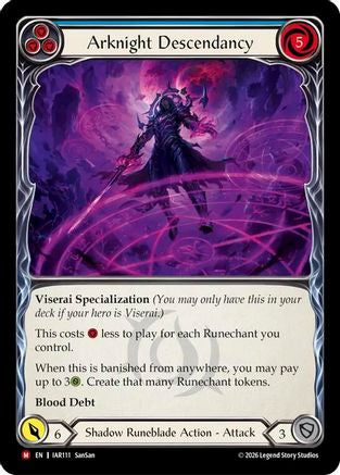 Arknight Descendancy (IAR111) Rainbow Foil - Usurp the Shadow Throne