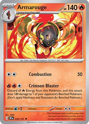 Armarouge (34) Reverse Holofoil - Surging Sparks