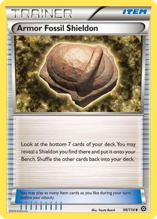 Armor Fossil Shieldon (98) Reverse Holofoil - Steam Siege