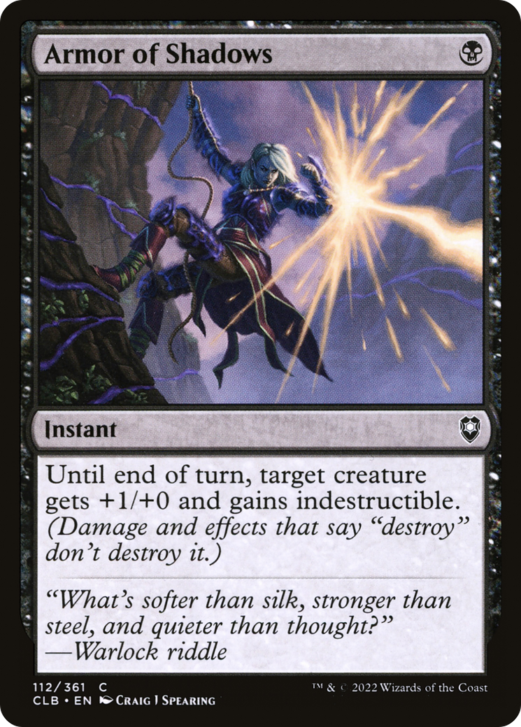 Armor of Shadows (112) - Commander Legends: Battle for Baldur's Gate Foil