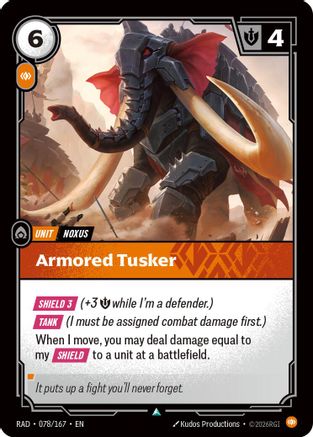 Armored Tusker (078) Foil - Radiance