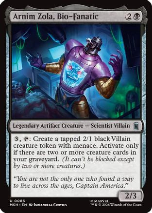 Arnim Zola, Bio-Fanatic (086) Foil - Marvel Super Heroes