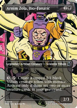 Arnim Zola, Bio-Fanatic (Borderless) (319) Foil - Marvel Super Heroes