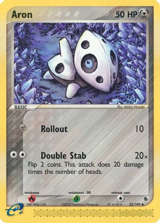 Aron (25) Reverse Holofoil - Ruby and Sapphire