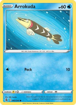 Arrokuda (82) Reverse Holofoil - Fusion Strike