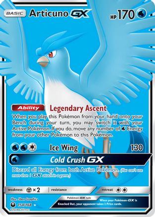 Articuno GX (Full Art) (154) Holofoil - Celestial Storm