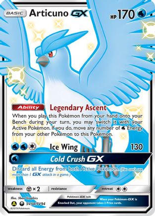 Articuno GX (SV54) (Shiny Vault) Holofoil - Hidden Fates