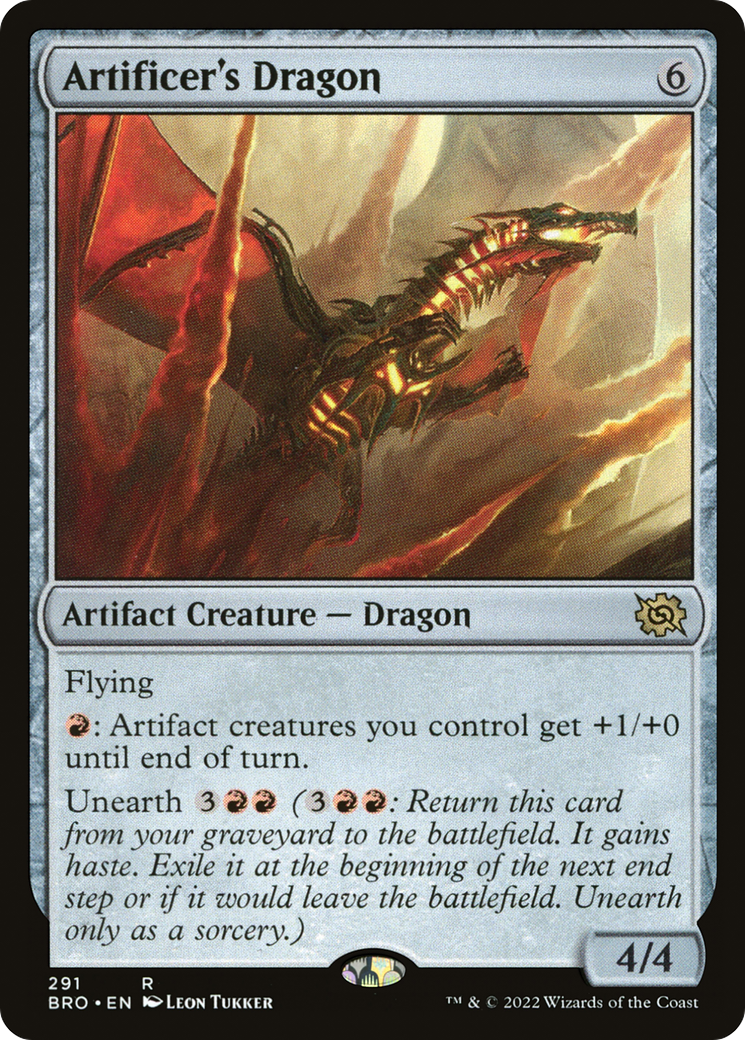 Artificer's Dragon (291) - The Brothers' War Foil