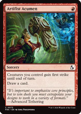 Artifist Acumen (073) Foil - Reality Fracture
