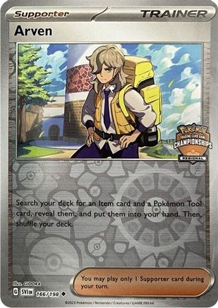Arven (Regional Championships) (166) Reverse Holofoil - Scarlet & Violet