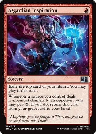 Asgardian Inspiration (678) Foil - Commander: Marvel Super Heroes