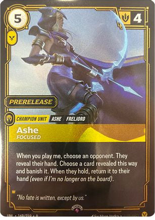 Ashe – Focused (169) Foil - Riftbound Promotional Cards
